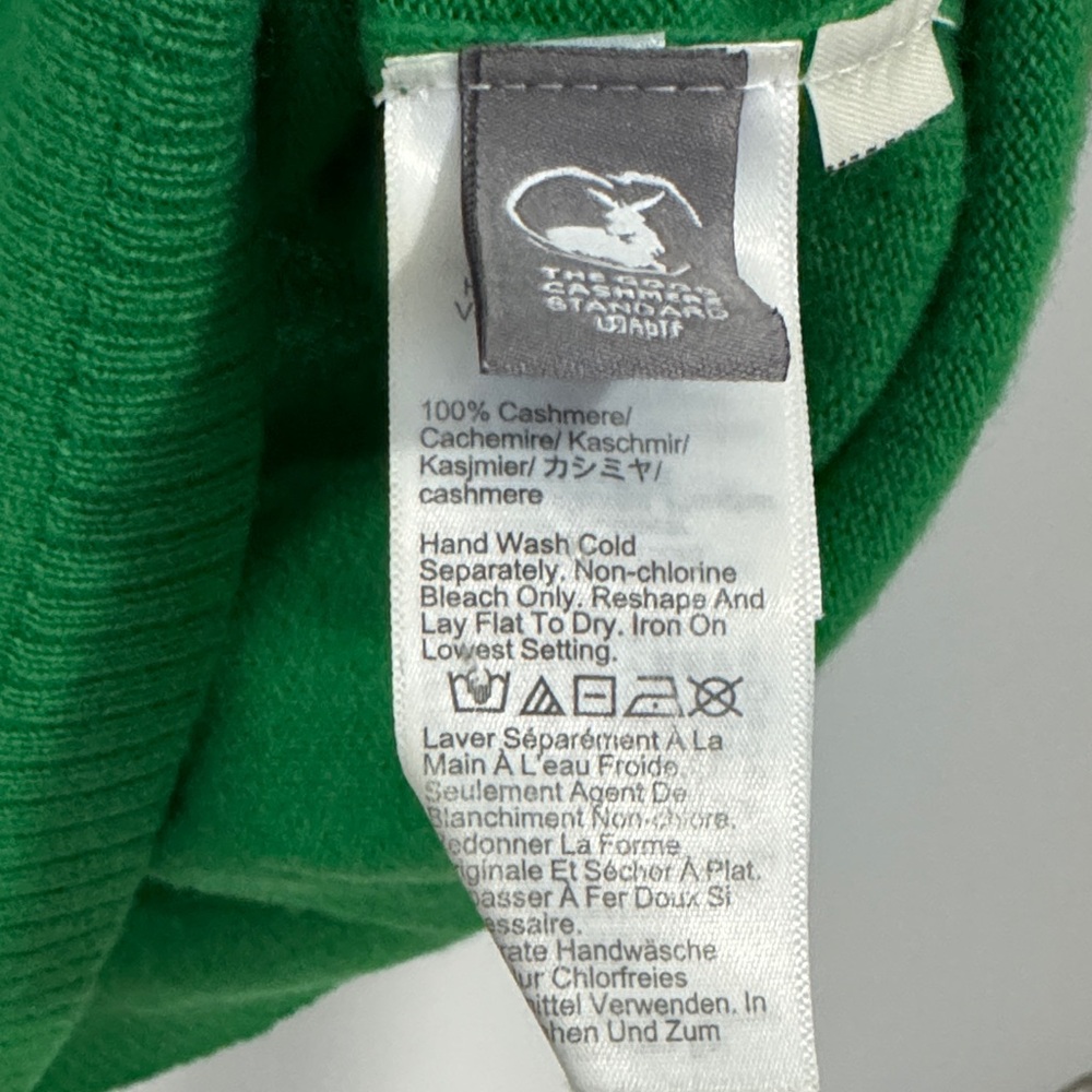J. Crew Green Short Sleeve Cashmere Tee - Picture 3 of 4